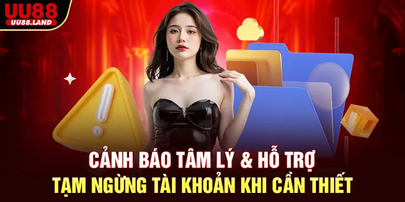 Cảnh Báo Tâm Lý & Hỗ Trợ Tạm Ngừng Tài Khoản Khi Cần Thiết